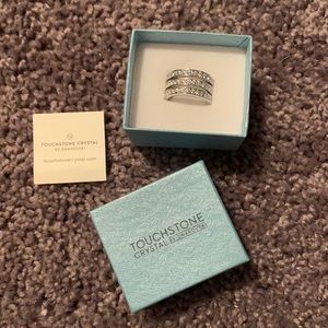 Touchstone crystal Swarovski ring